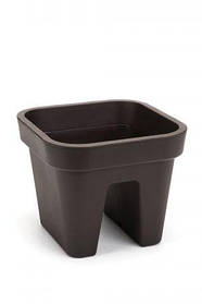 Горщик навісний на поручні Лобелія  290*290*240 мокка