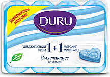 Туалетне мило Duru 1+1 (4*80) Морські мінерали