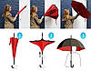 Зонт зворотного складання Up-Brella(Чорний, жовтий круг квіти), фото 4