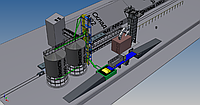 Реконструкция узла приема зерновых с автотранспорта