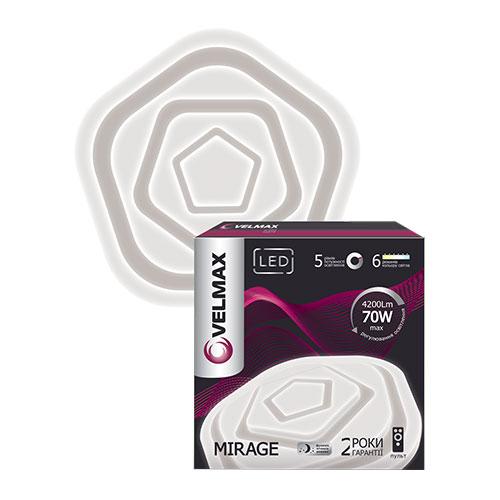 LED світильник VELMAX V-CL-MIRAGE, 70W, smart, 3000K-6500K, 4200Lm, пульт Дистанційного Управління, фото 1