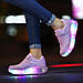 Кроссовки на колесиках, роликовые кроссовки LED, кроссовки с роликом, кросівки роликові на колесах розовые, фото 4