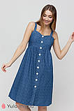 Джинсовий сарафан з принтом на бретелях для вагітних і годування Tina SF-21.021, фото 5