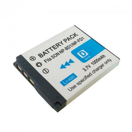 Aкумулятор Alitek для Sony NP-BD1, NP-FD1, 1000 мА·год, фото 2