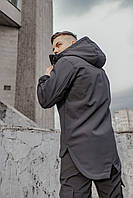 Спортивний костюм чоловічий куртка штани softshell easy сірий комплект весняний осінній софтшелл