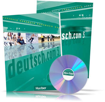 Deutsch.com 3, Arbeitsbuch + Kursbuch + CD / Підручник + Зошит (комплект з диском) німецької мови