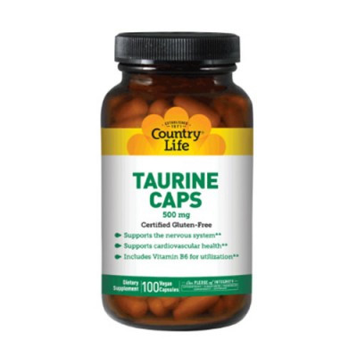 Таурин Country Life Таурин 500 мг 100 капсул