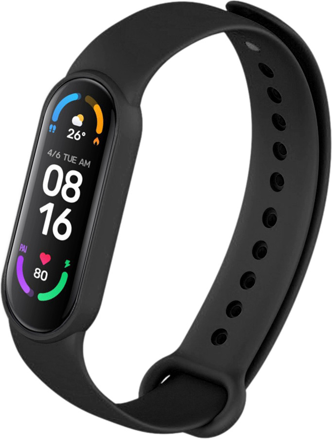 Ремінець Jsota для Mi Band 6 Black (Ми Бэнд 6)