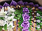 Вінок похоронний з штучних квітів (Класичний Генерал, Лілія  №1), розміри 195*90 см, доставка по Україні., фото 6