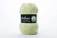 Пряжа полушерстяная VITA Brilliant, Color No.4962 светлый салат