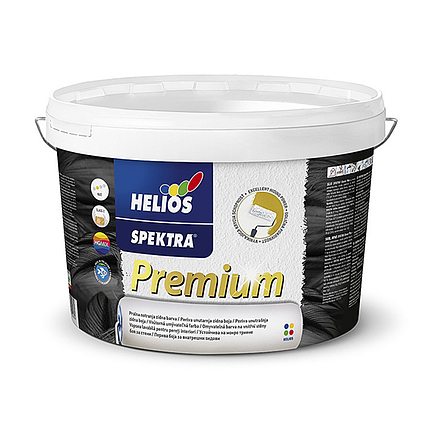Інтер'єрна акрилова фарба Helios Spektra Premium 3 глибокоматова 2л, фото 1