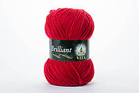 Пряжа полушерстяная VITA Brilliant, Color No.4968 красный