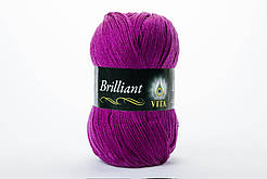 Пряжа напіввовняна VITA Brilliant, Color No.4970 яскравий бузок