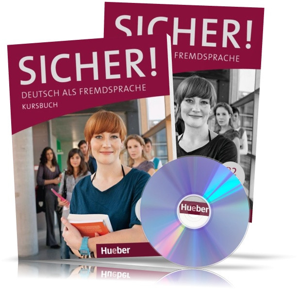 Sicher B2, Kursbuch + Arbeitsbuch + CD / Підручник + Зошит (комплект з диском) німецької мови