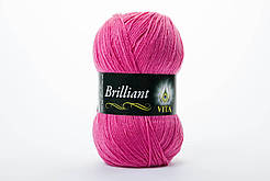 Пряжа напіввовняна VITA Brilliant, Color No.4975 малиновий