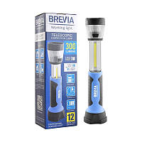 Переноска діодна 3W COB/300 lm +1W+8LED L=235-335 телеск/магн/2000mAh/220V/гачок Brevia Led №11330