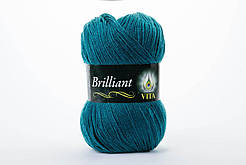 Пряжа напіввовняна VITA Brilliant, Color No.4981 морська хвиля