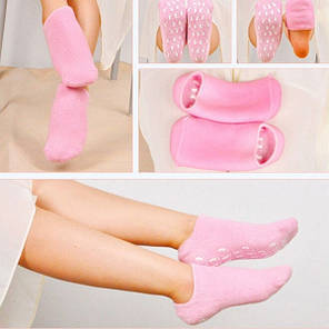 Зволожувальні гелеві шкарпетки Spa Gel Socks рожеві 149614, фото 2