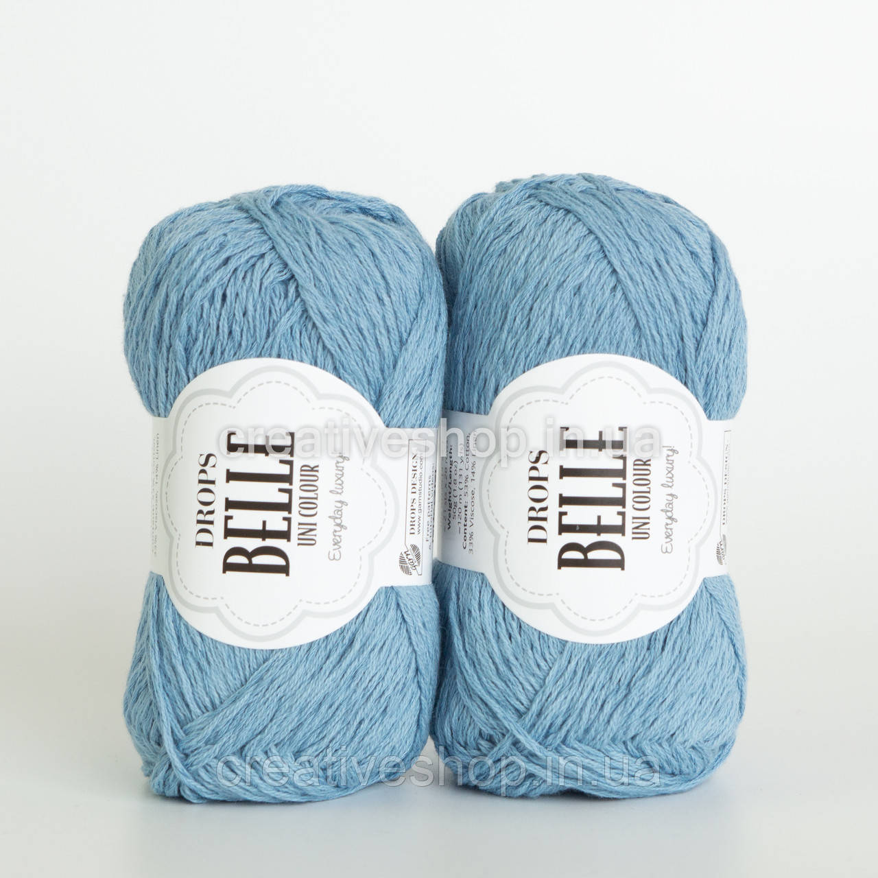 Пряжа Drops Belle (колір 15 jeans blue)