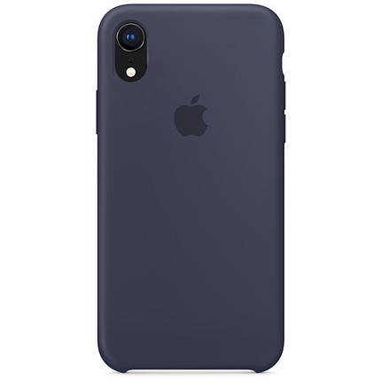 Чохол накладка xCase для iPhone XR Silicone Case темно-синій, фото 1