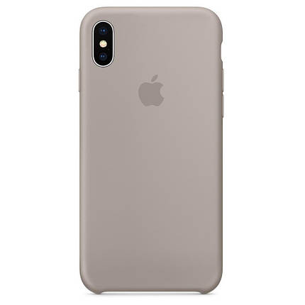 Чохол накладка xCase для iPhone X/XS Silicone Case сірий, фото 1