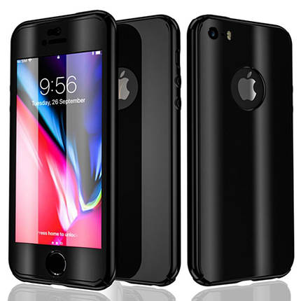 Чохол накладка xCase на iPhone 7/8 360° Mirror Case чорний, фото 1