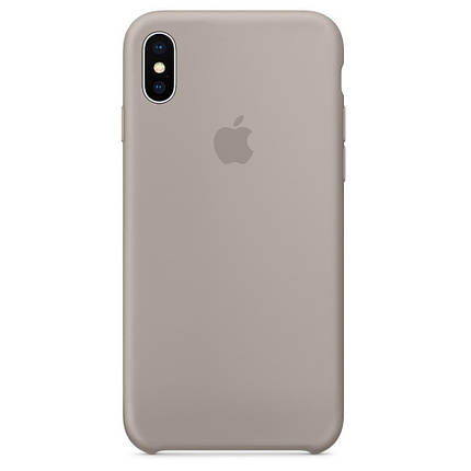 Чохол накладка xCase для iPhone X/XS Silicone Case сірий, фото 2