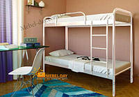 Кровать двухъярусная металлическая Релакс Дуо МФ Метакам 80х200, Разные цвета