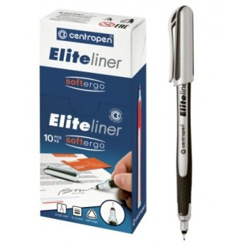 Маркер лінер тонкий чорний F Elite 0,3 мм Centropen 4721, фото 1