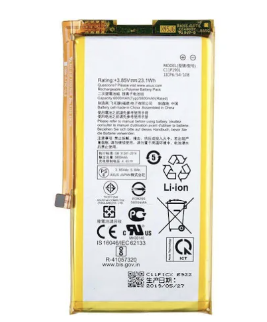 Акумуляторна батарея (АКБ) C11P1901 для Asus ROG Phone 2 ZS660KL/ROG Phone II Ultimate, 5900 mAh, фото 1