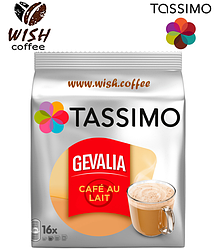 УЦІНКА! (14vКАПСУЛ З 16 С УПАКОВКОЮ)! Кава в капсулах Тассимо - Tassimo Gevalia Au lait (16 порцій)