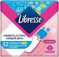 Щоденні прокладки Libresse Daily Fresh Normal Deo ультратонкі з ароматом 32 шт