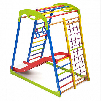 Дитячий спортивний комплекс для будинку SportWood Plus 1, фото 1