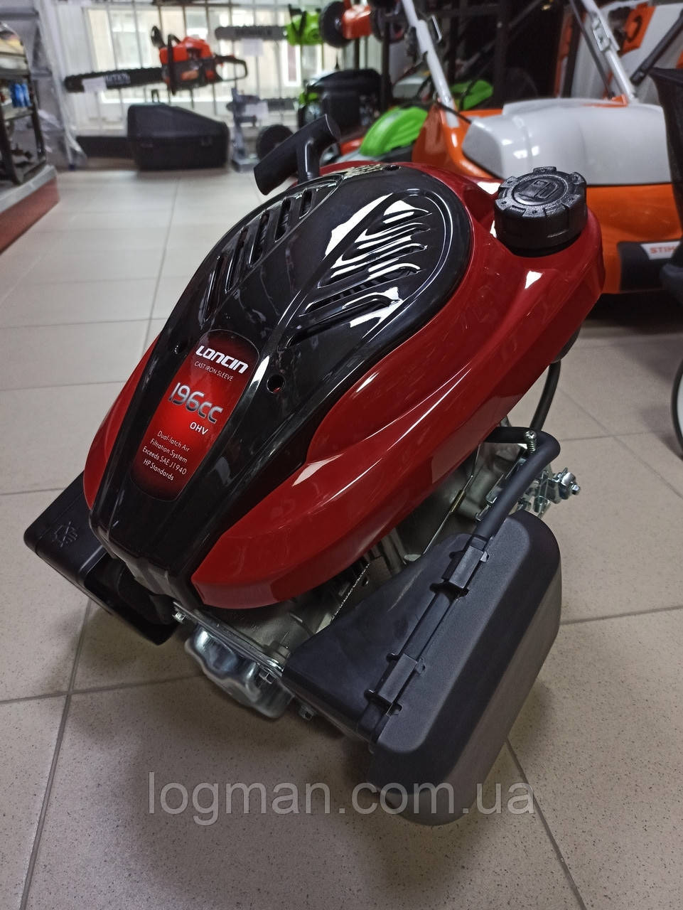 Двигун на газонокосарку Loncin OHV 196сс (7лс) Лончин (Лонсин)