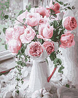 Картина по номерам Букет нежных роз Brushme 40 х 50 BS29390