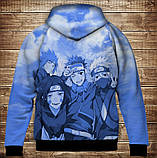 Толстівка з 3D принтом: Наруто команда. Naruto team. Дитячі і дорослі розміри. ВСІ Розміри, фото 2