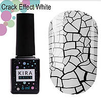 Гель-лак Kira Nails Crack Effect White, 6 мл