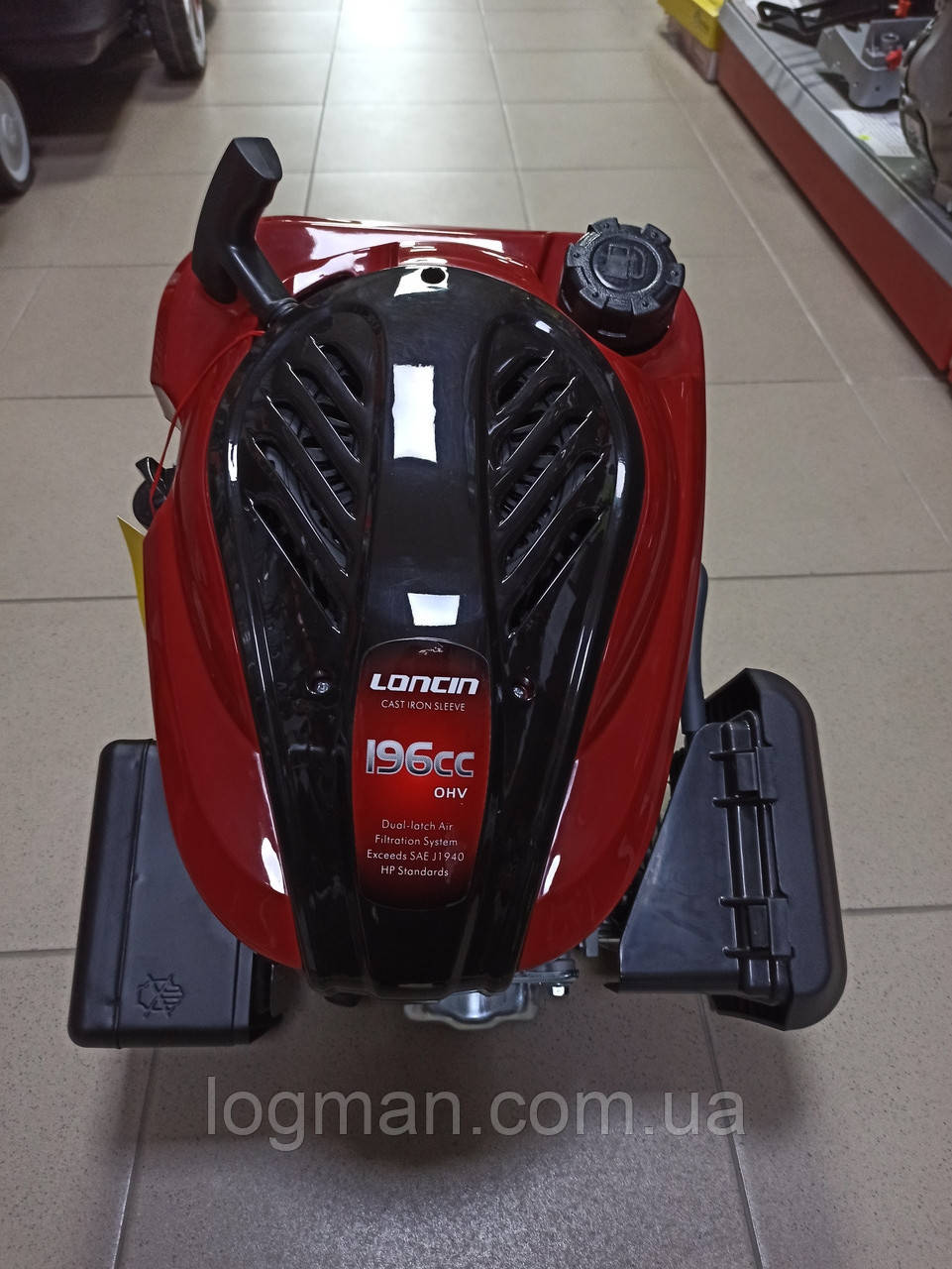 Мотор із вертикальним валом Loncin OHV 196сс (7лс) для мотокосарки на Pubert, Al-ko, Sadko, Gardena, Ryobi