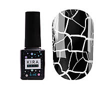 Гель-лак Kira Nils Crack Effect Black, 6 мл