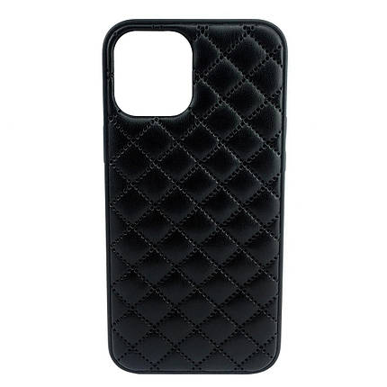 Чохол накладка xCase для iPhone X/XS Quilted Leather case Black, фото 1