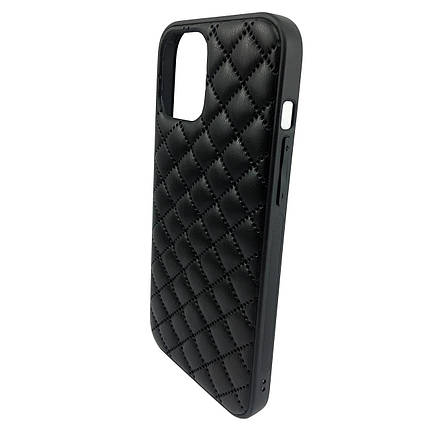 Чохол накладка xCase для iPhone X/XS Quilted Leather case Black, фото 3