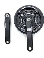 Шатуни вело Prowheel AL 24/34/42T*170мм, чорний TA-CN68