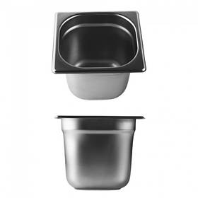 Гастроконтейнер Helios з нержавіючої сталі GN1/6-150 (7847)