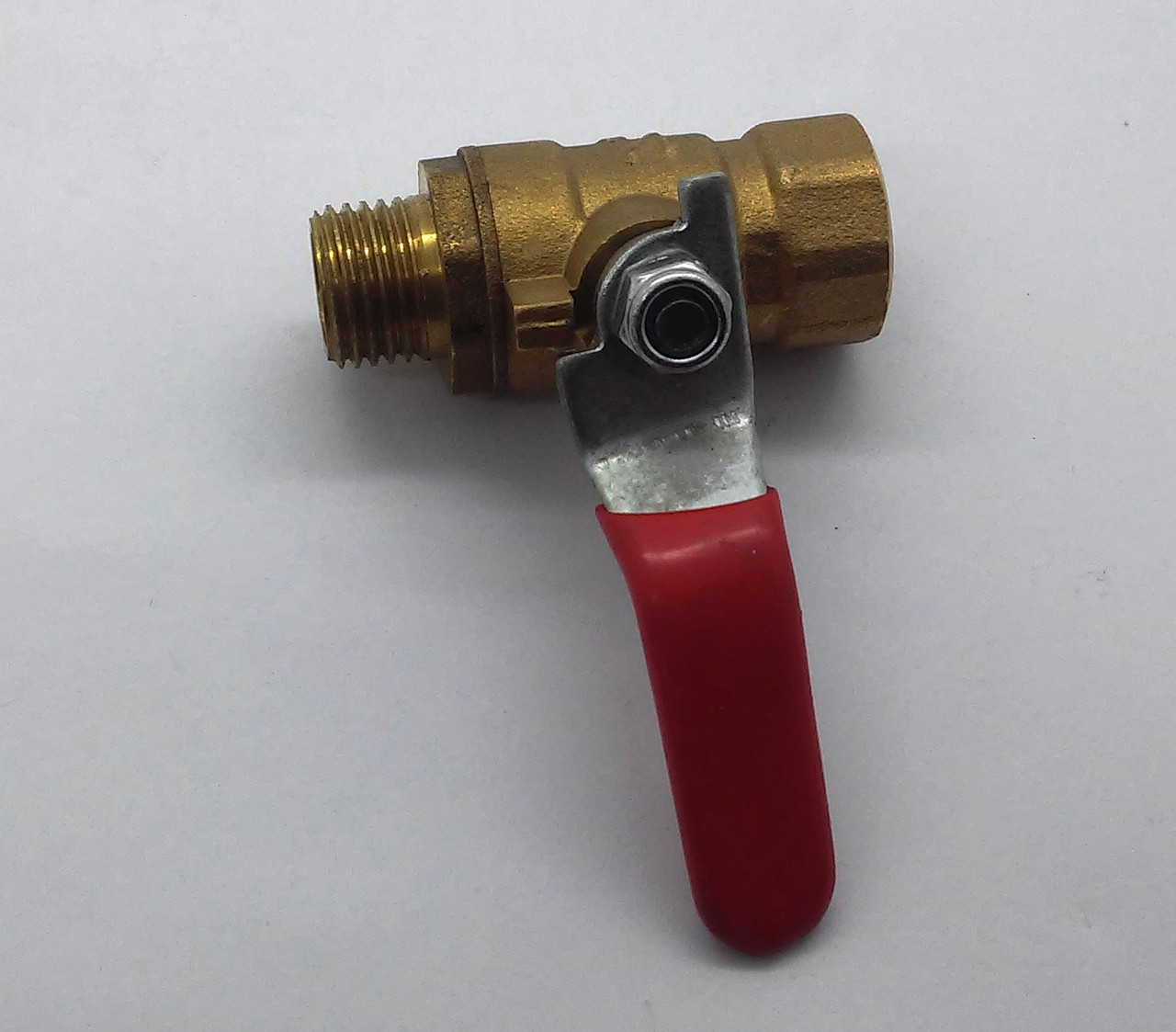 Кран шариковий клапан (різьба внутрішня/наружна) для компресора, фото 1