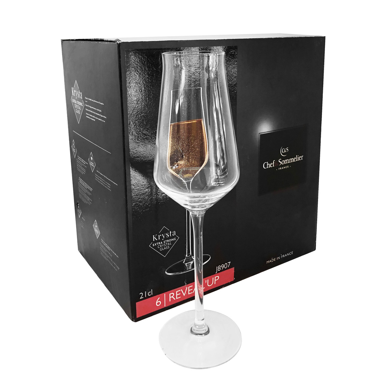 Набір келихів-флюте Chef&Sommelier "Reveal&Up Intense" 210 мл 6 шт (J8907)