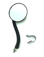 Дзеркало на кермо кругле з катафотом Індія за 1 шт