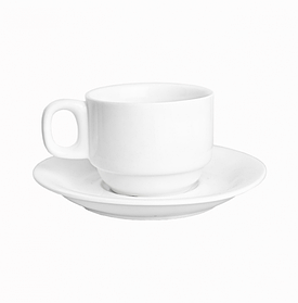Чашка Helios з блюдцем 220мл (W285)