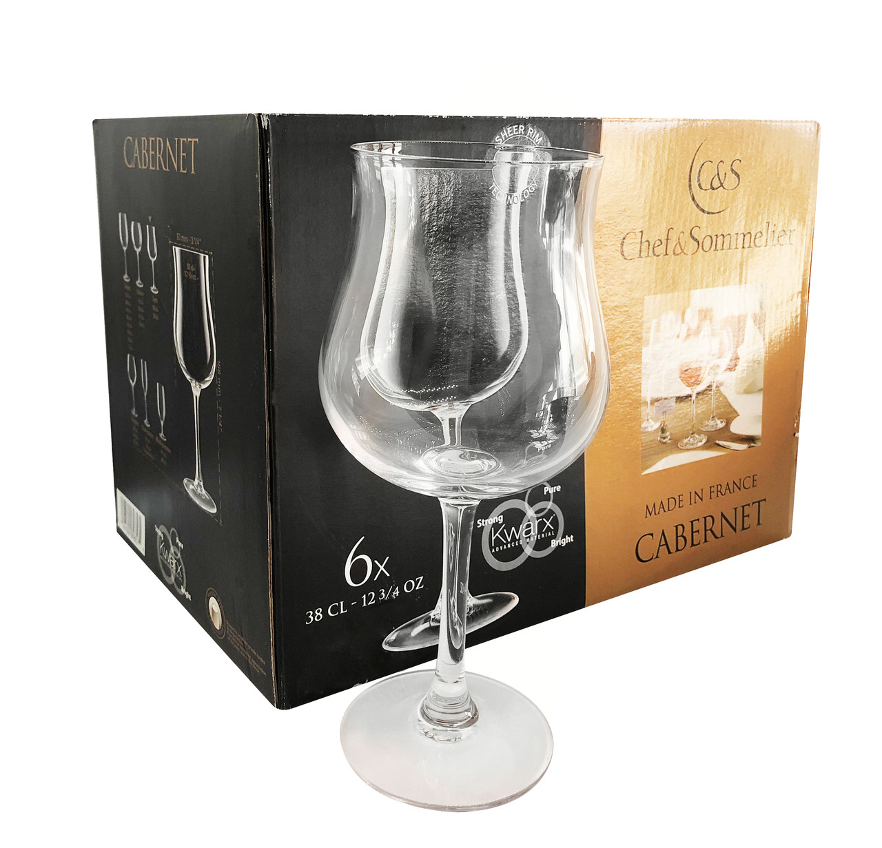 Набір келихів Chef &Sommelier Cabernet для вина 380 мл 6 шт (D1292)