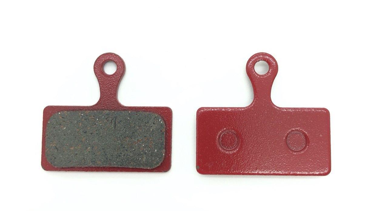 Гальмівні колодки велосипедні disk прямокутна з хвостиком вузька (k3669) к-т 2 шт Shimano XTR M985, XT BR-M8000 / BR-M8100, BR-M7, фото 1