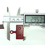 Гальмівні колодки велосипедні disk прямокутна з хвостиком вузька (k3669) к-т 2 шт Shimano XTR M985, XT BR-M8000 / BR-M8100, BR-M7, фото 3